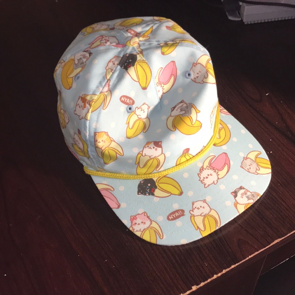 Bananya Flat Bill Hat, Never Worn